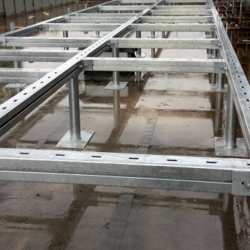 MPT-szerelőtalp alaplappal MPT 240x240 + 240x240, D 114,3